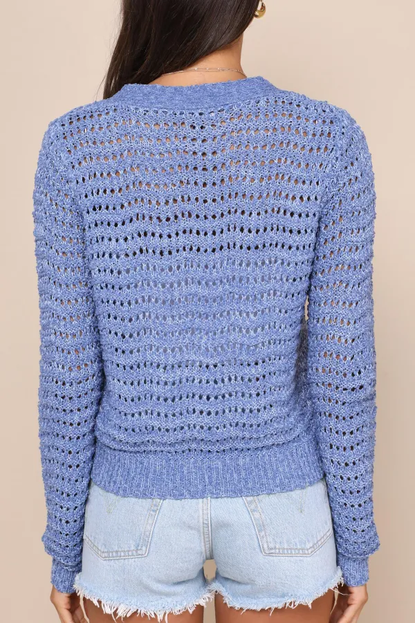 Loose Knit Button-Up Cardigan Sweater