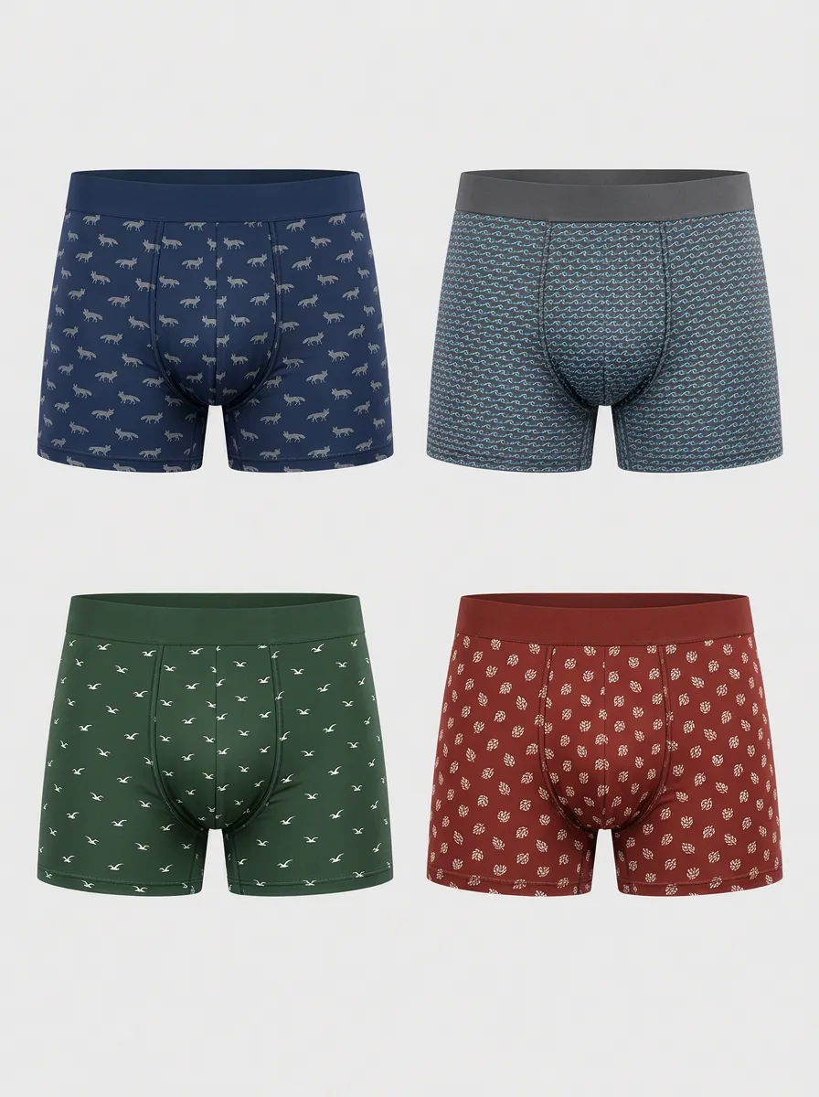 Men's Ridge Animal Nature Boxer Briefs 9-Pack