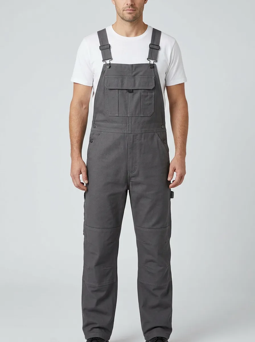 Utility Workwear Knee-Reinforced Bib Men's Workwear Bib Overalls