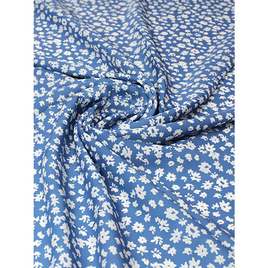 Printed V Neck Ruffled Cap Sleeve Maxi Dress