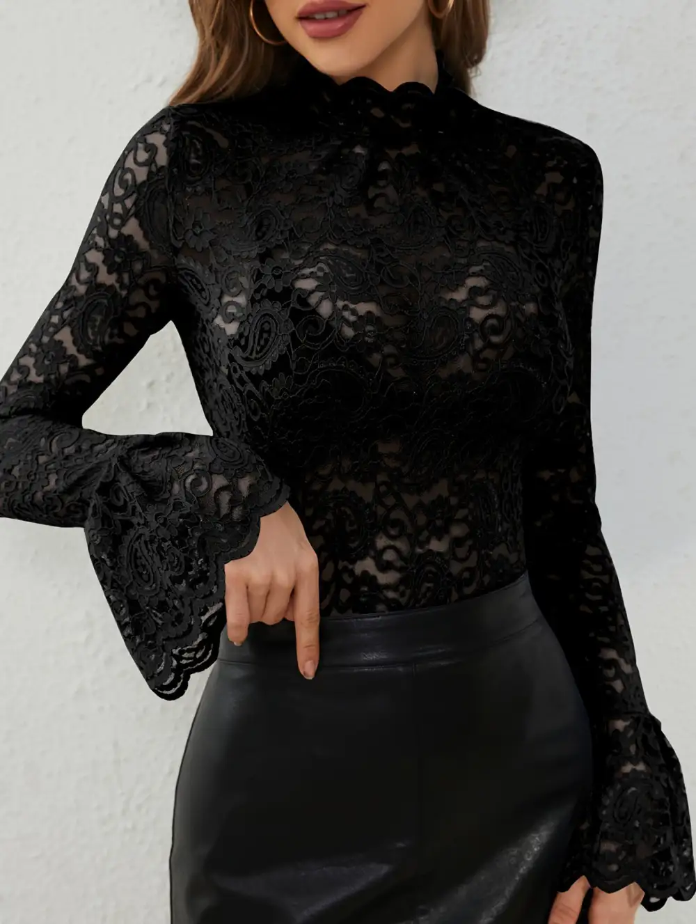 Everyday Lace Detail Blouse