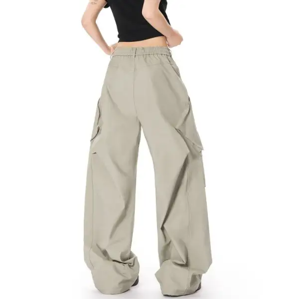 Women's Loose Fit Drawstring Parachute Pants