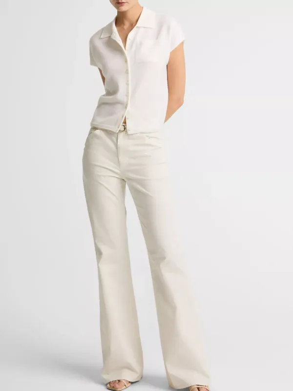 Button Up Collared Cardigan