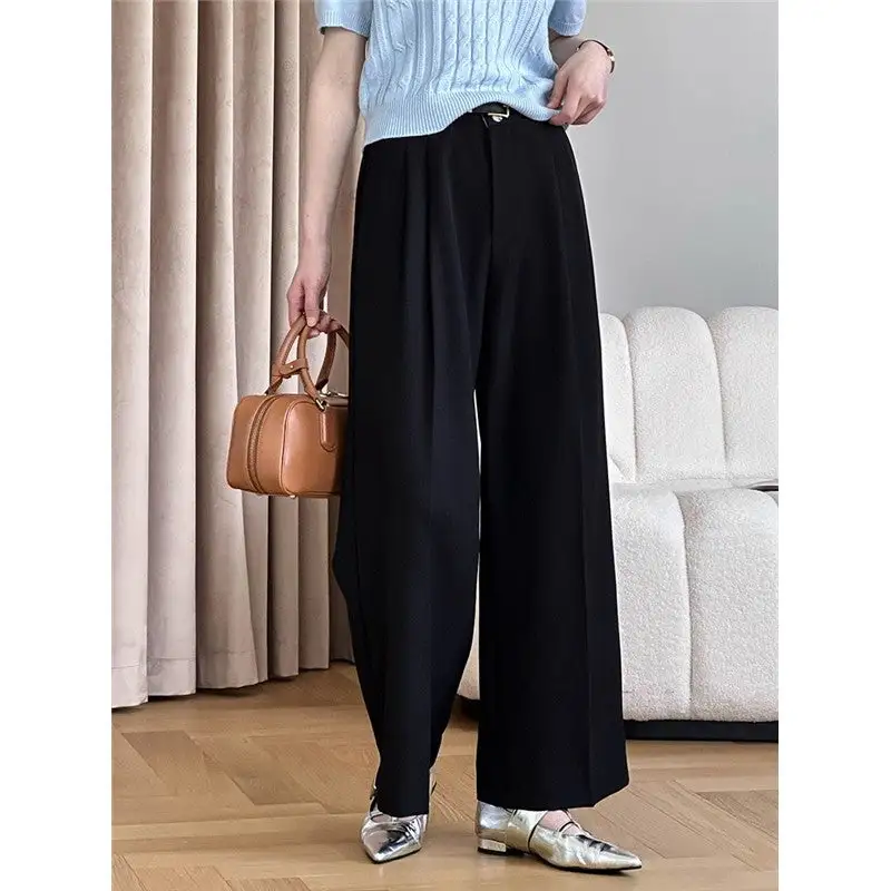 High Waist Loose Fit Casual Pants