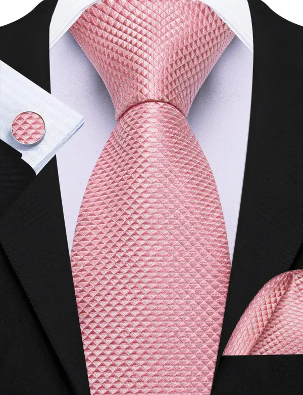 Classic Solid Silk Necktie Set