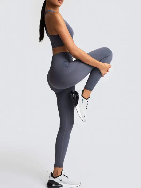 Beautiful Back High Waist Peach Hip Top