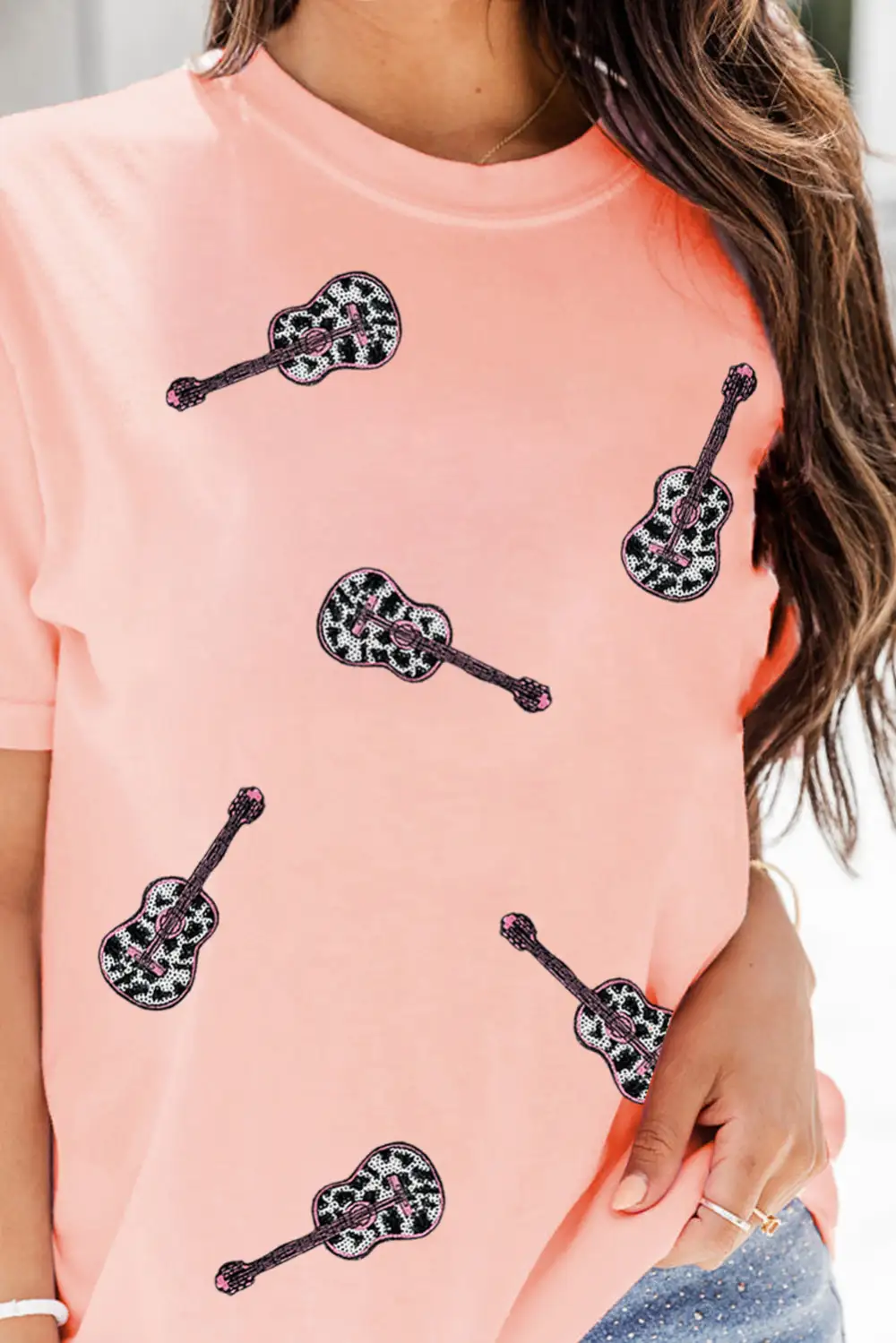 Airy Artful Crew Neck Tee
