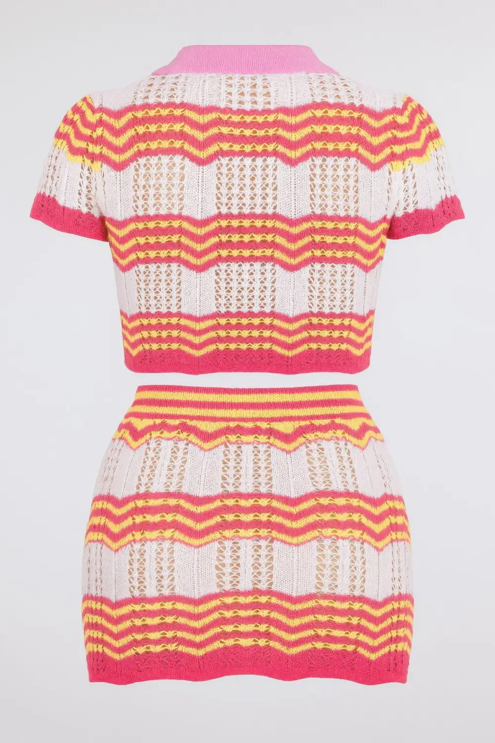 Zig Zag Crochet Two Piece Set