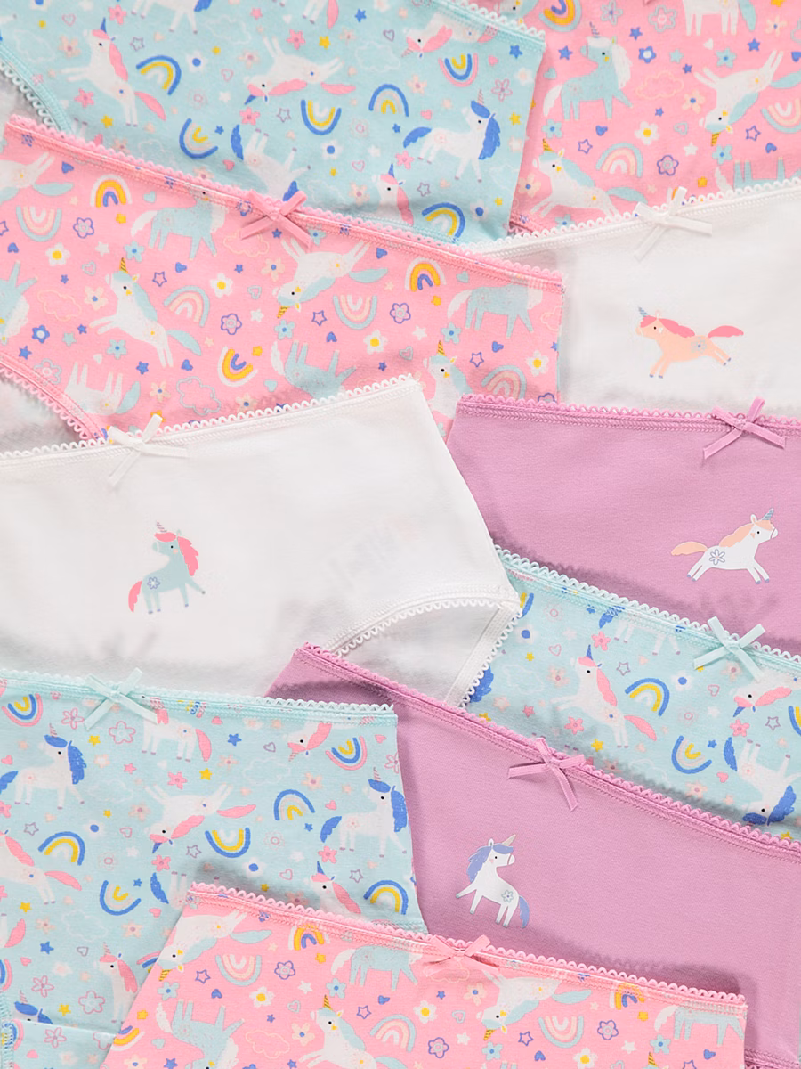 Unicorn Rainbow Briefs 10 Pack detail 1