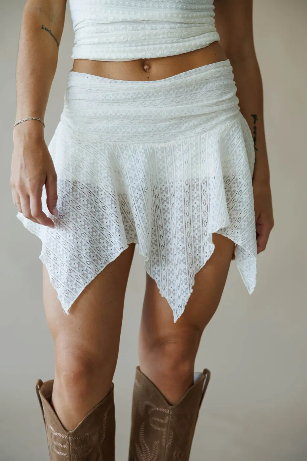 Lace Layered Skort