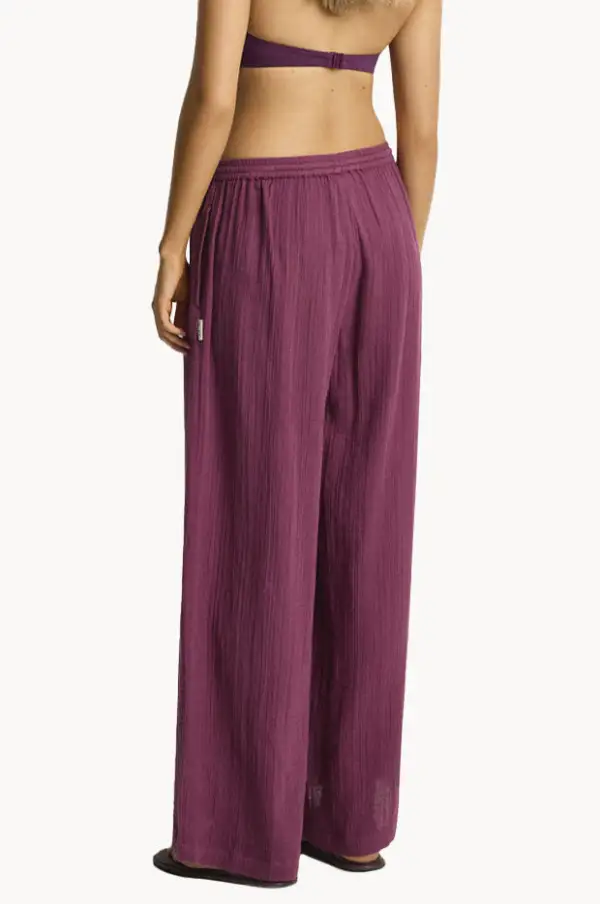 Cotton Gauze Relaxed Pants