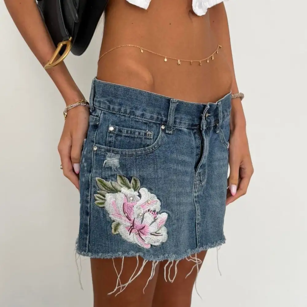 Floral Pattern Casual Mini Skirt