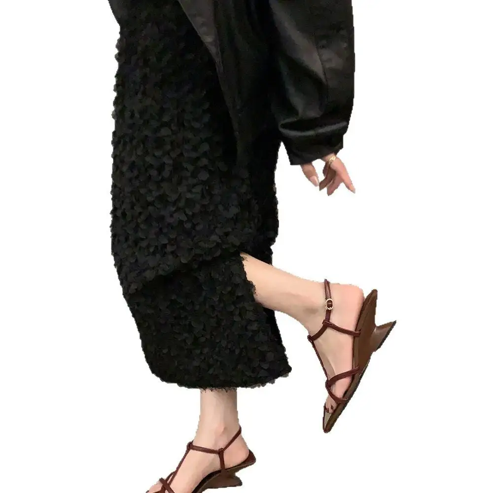 Pointed Toe Wedge Sandals