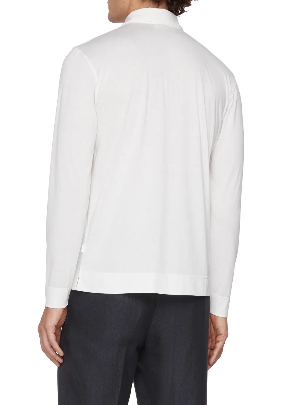 Daily Versatile Breathable White Polo Shirt