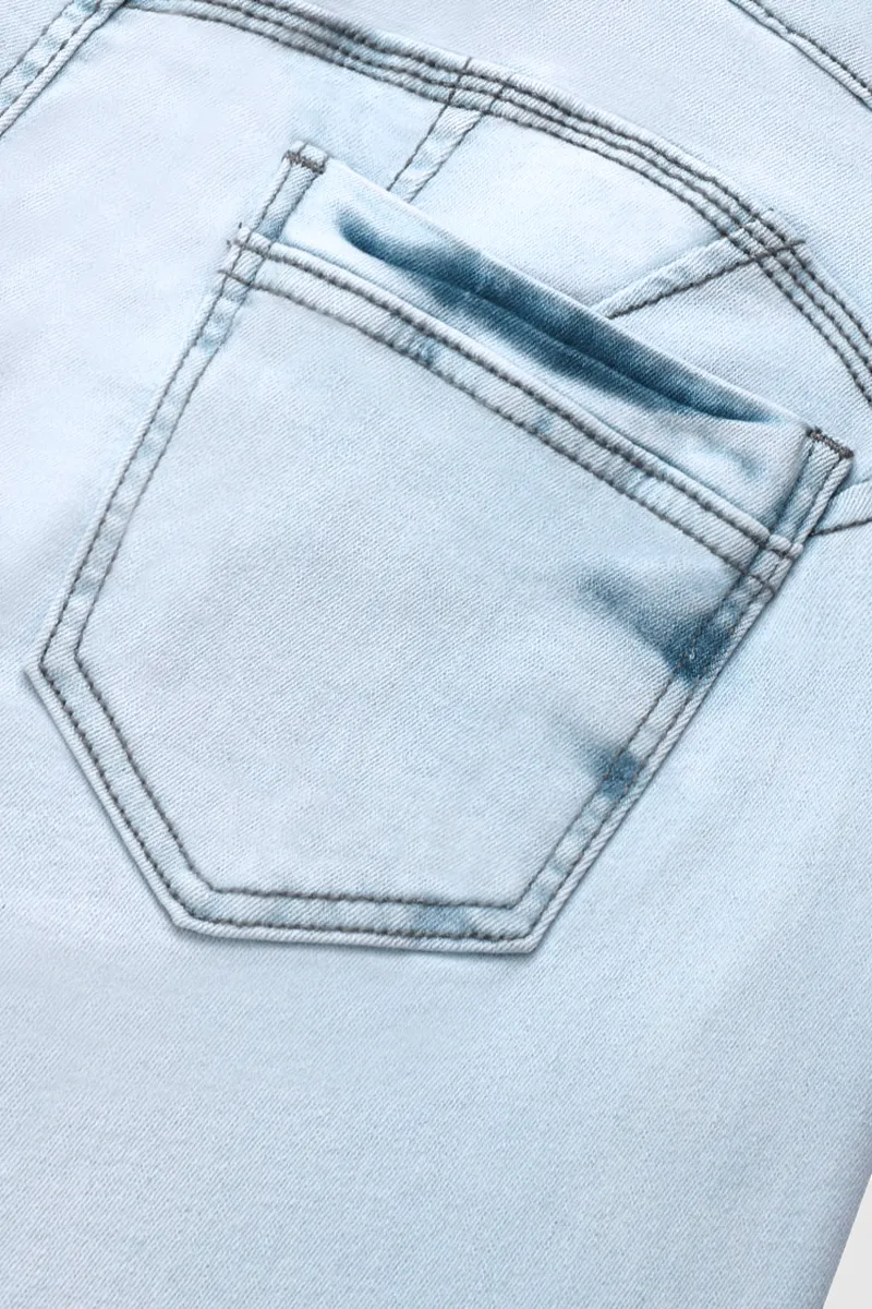 Button Front Butt Lifting Flare Jeans