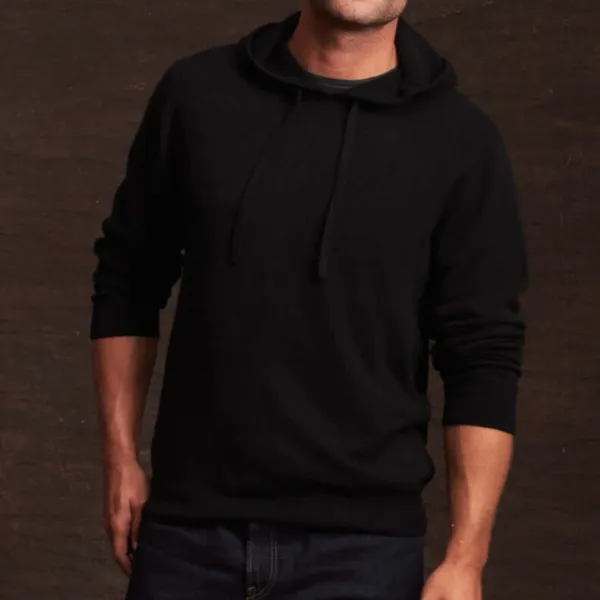 Men's Modern Straight Drawstring Sweatshirt