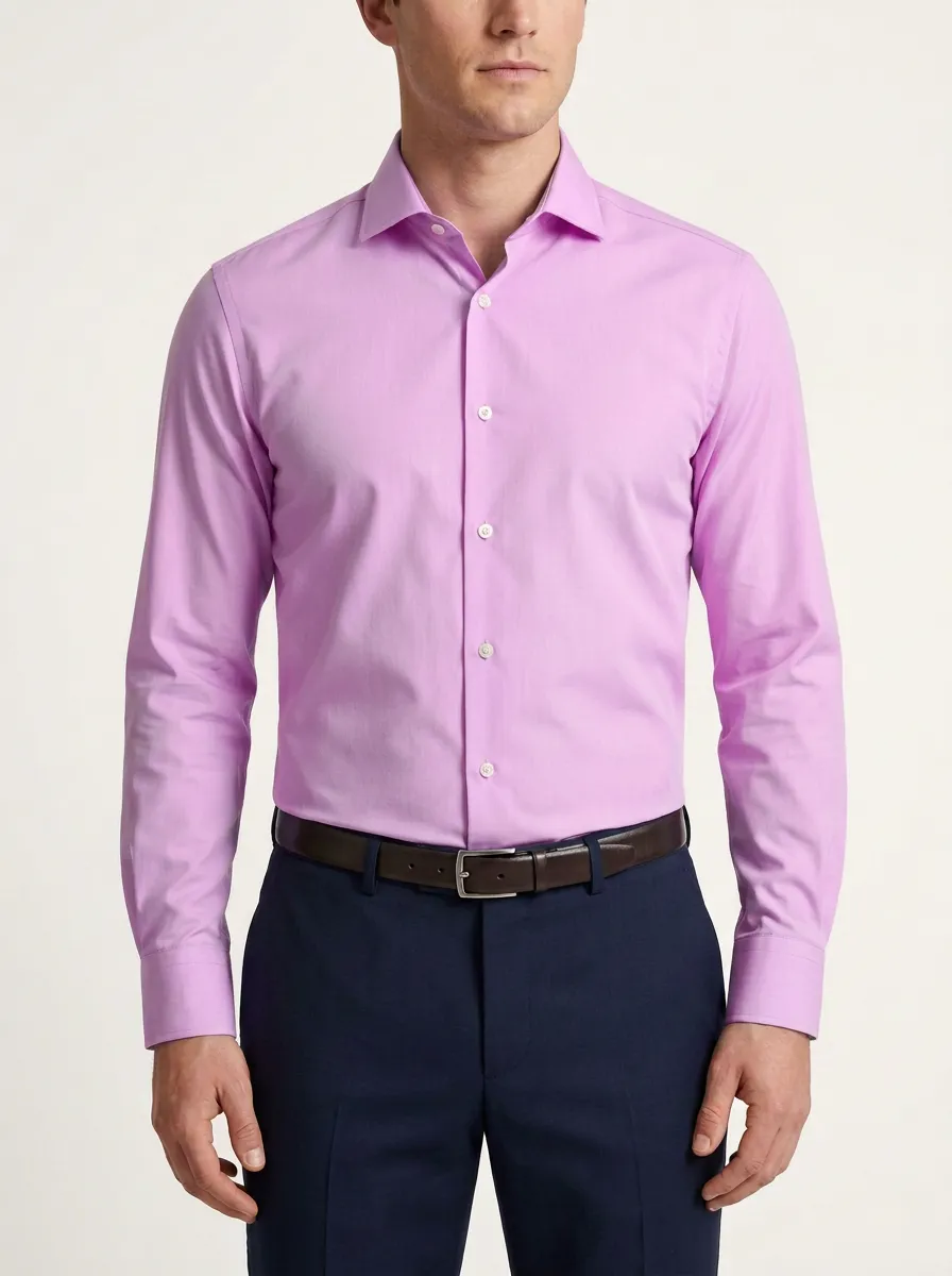 Men's Heritage Inspired Solid Dress Shirt
