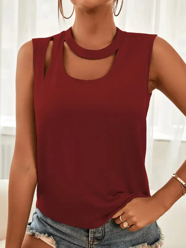 Refined Cutout Tank Top