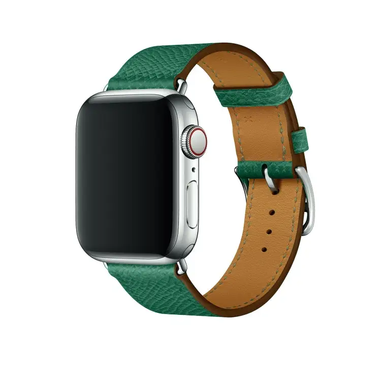 Leather Cross Band Watch Band for Watch 3 / 2 / 1 Generation 42 mm - Green