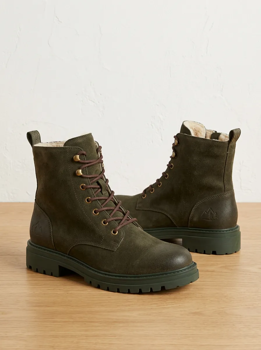 Active Suede Look Graphic Collection Unisex Warm Boots