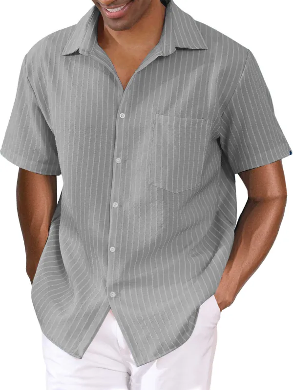 Cotton Linen Pocket Shirt