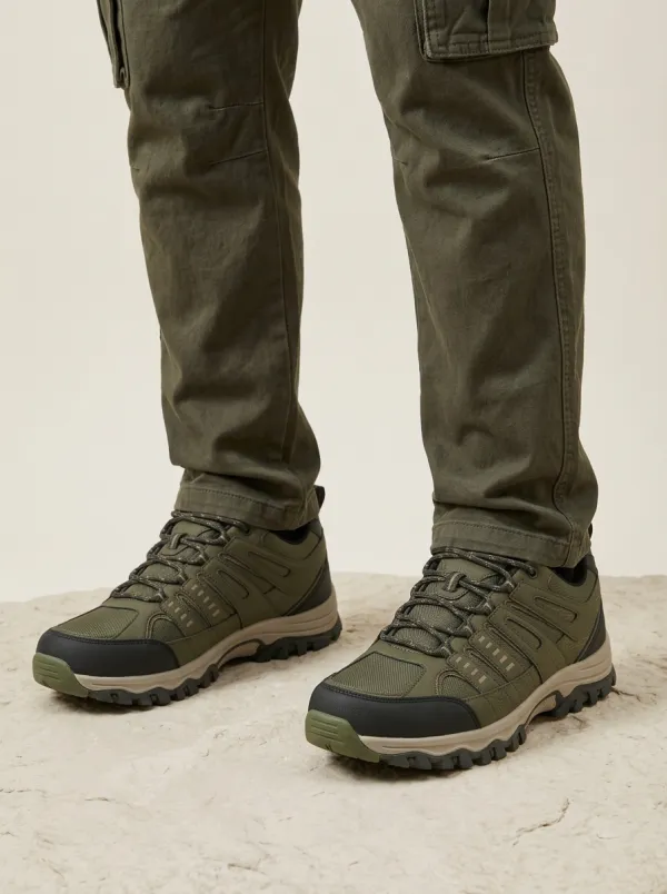 Men's Casual Outdoor Hiking Mesh Printed Hiking Shoes
