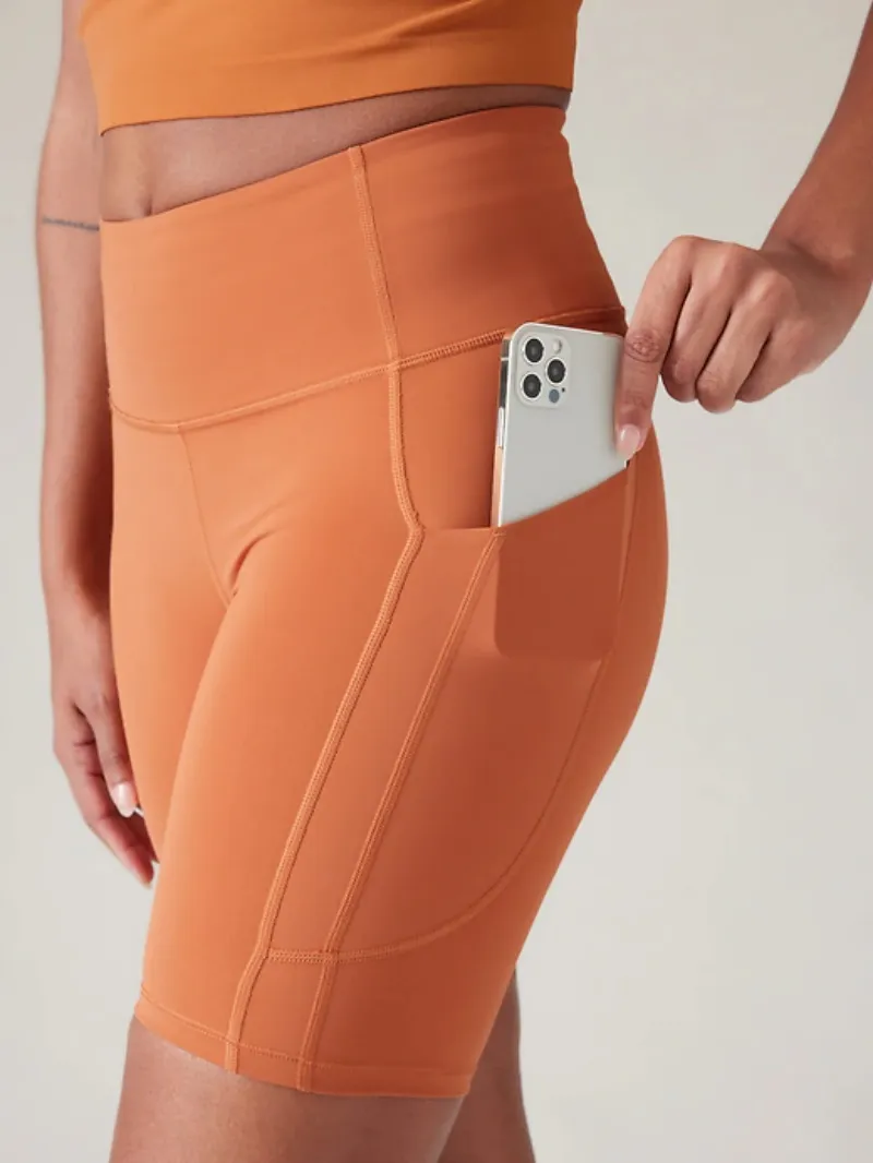 Contoured Biker Shorts For Chic Active Style