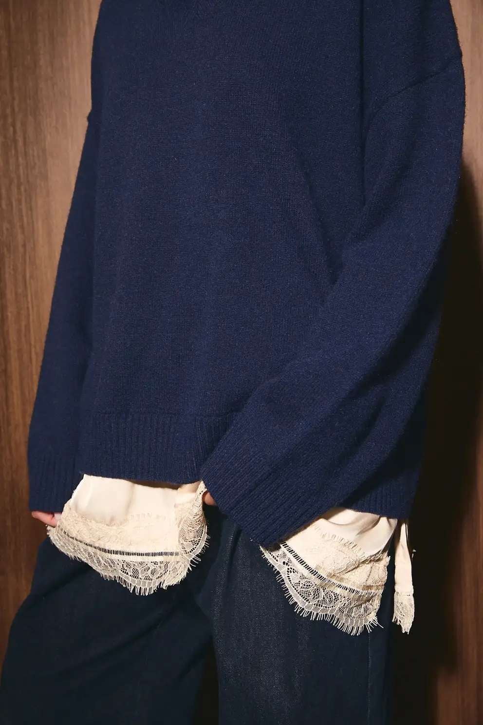 Layered Lace Sweater