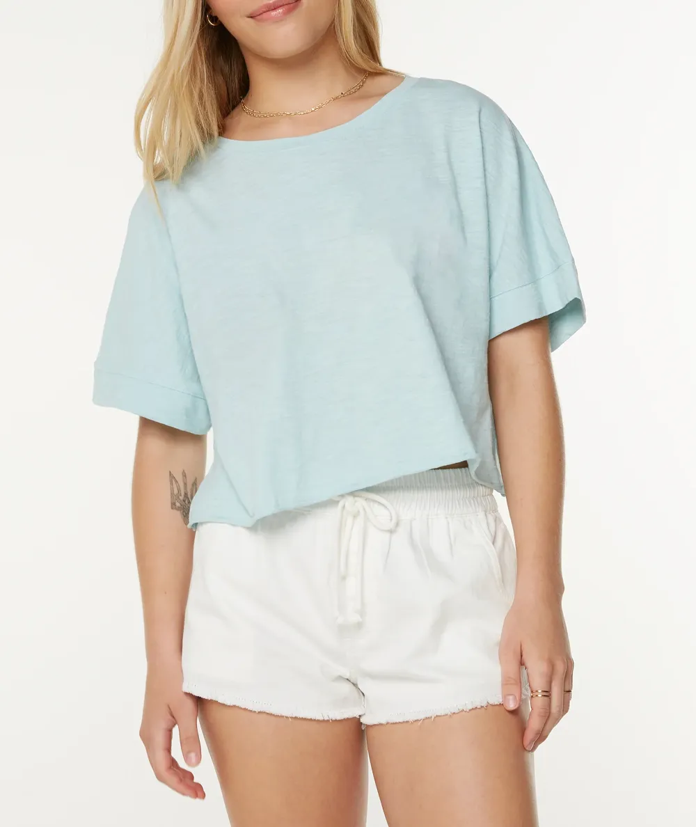 Solid Color College Style Loose T-Shirt