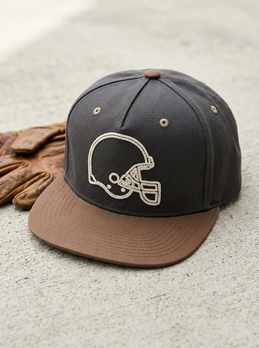 Men's Heritage Football Fan Vintage Helmet Embroidered Snapback Cap