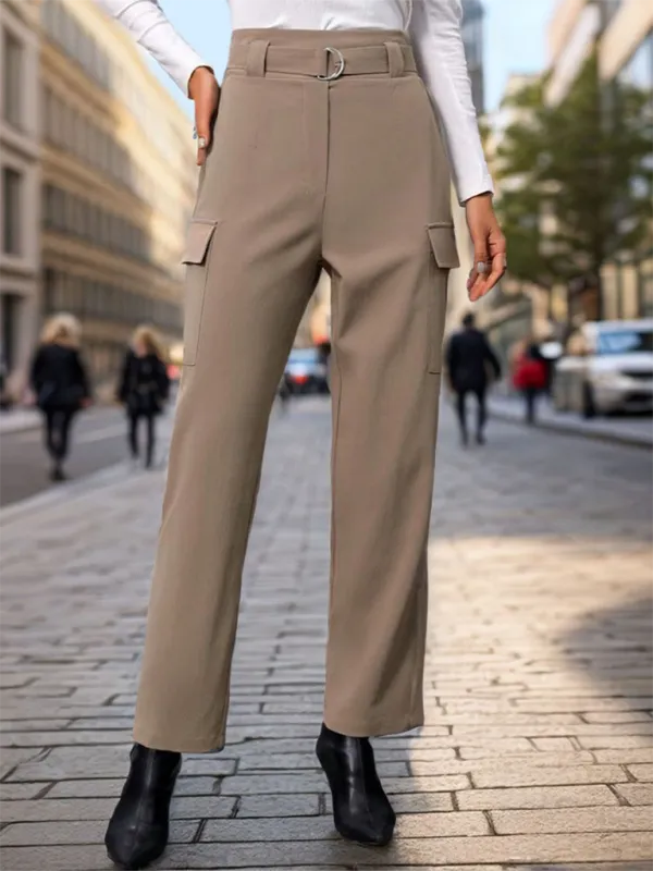 Lace Up Commuter Pocket Trousers Pants