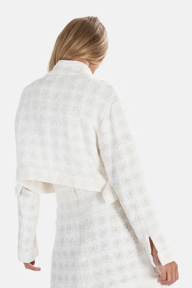 Tweed Wool Cotton Jacket