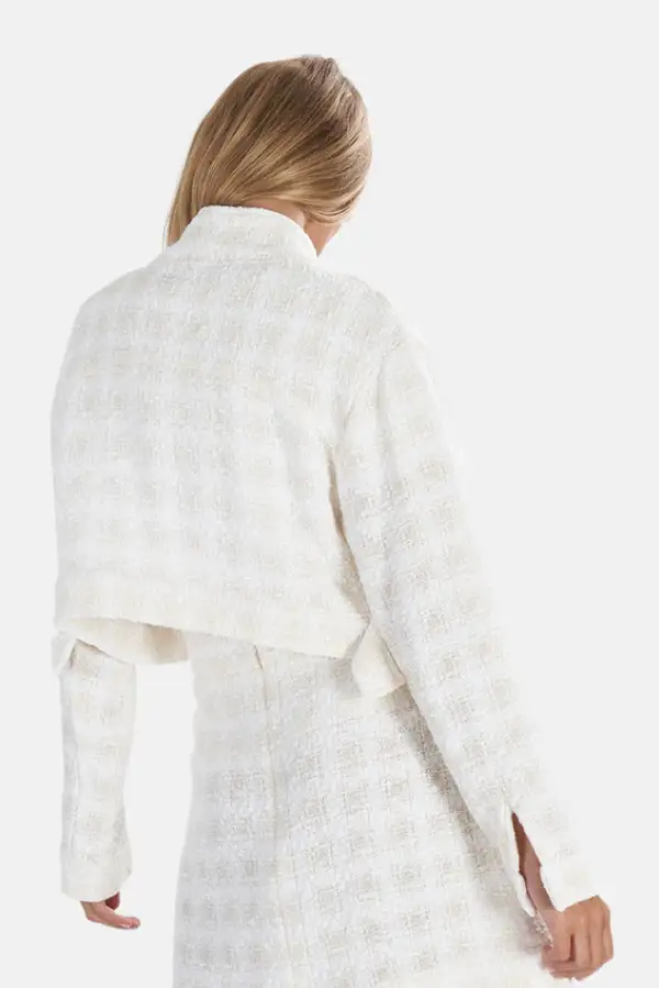 Tweed Wool Cotton Jacket