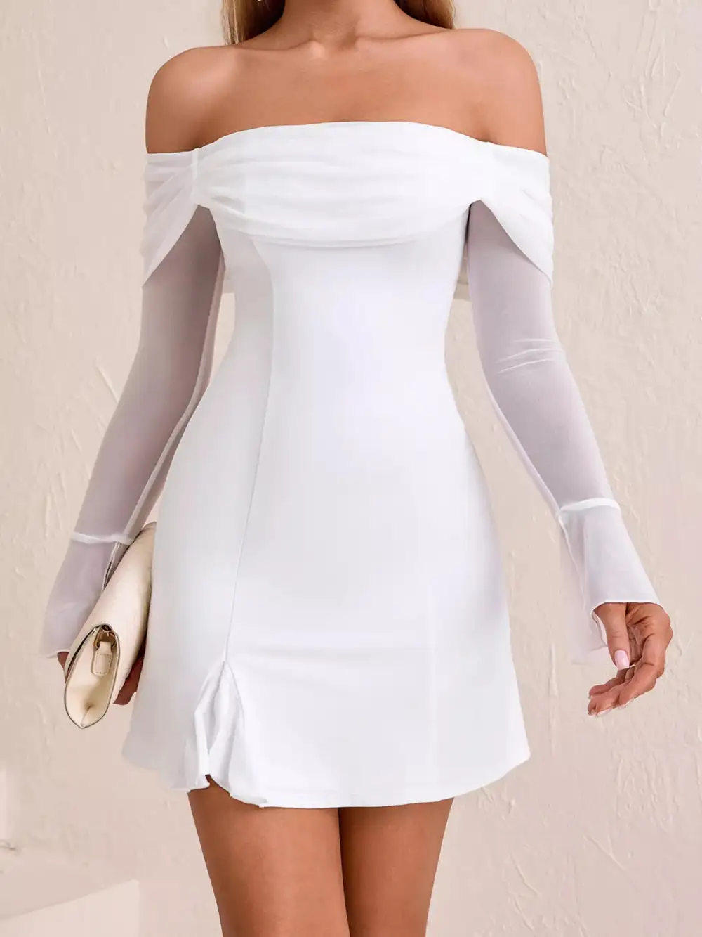 Lightweight Feel Long Sleeve Mini Dress