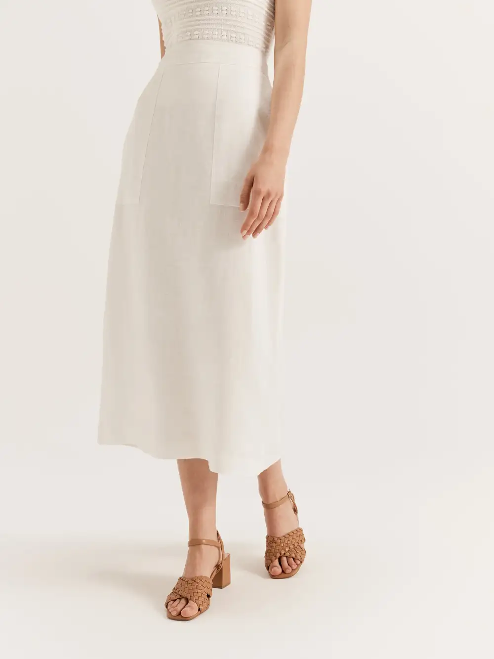 Celine Natural Fabric Skirt