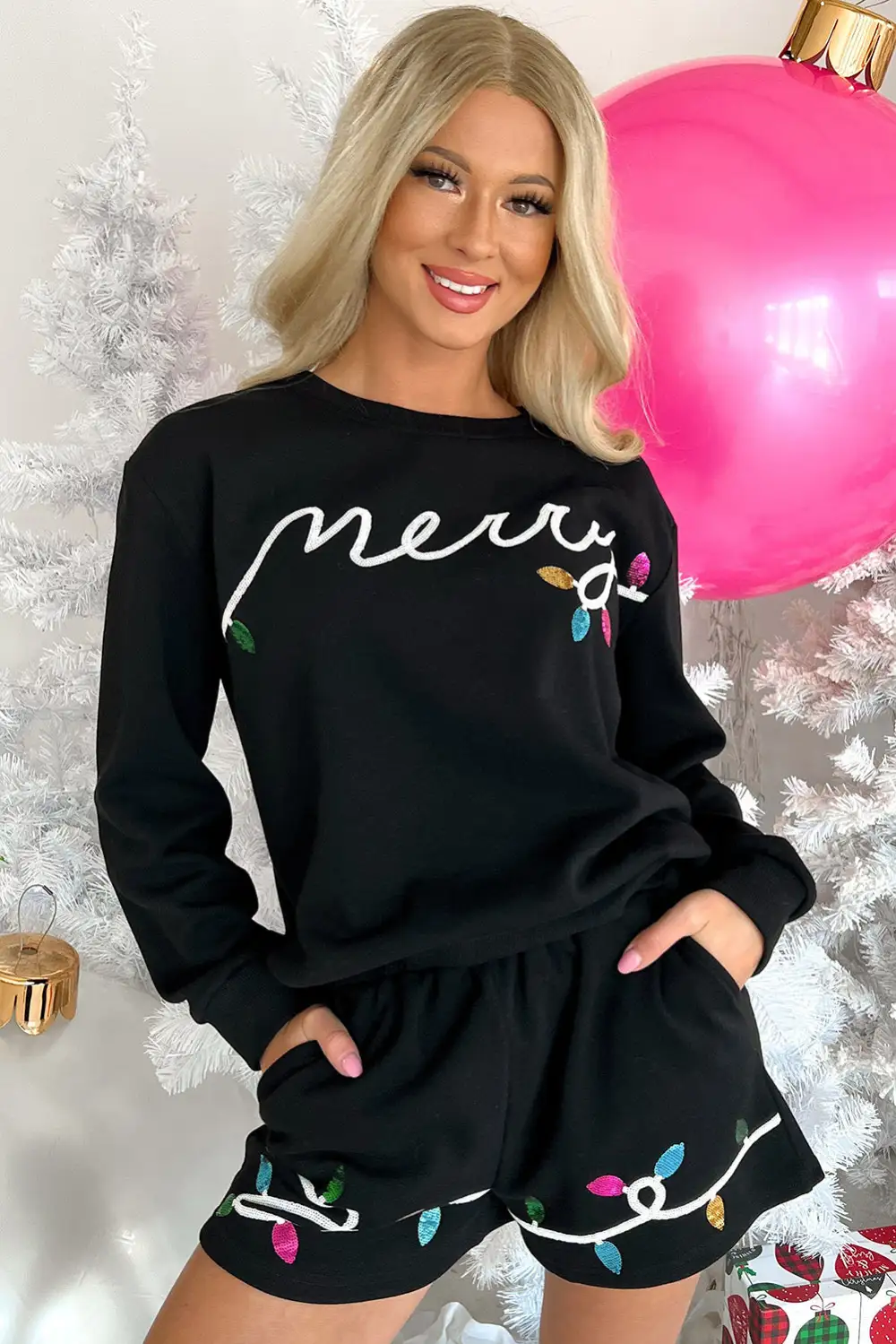 Pullover Shorts Relaxed Shorts Lounge Set Look