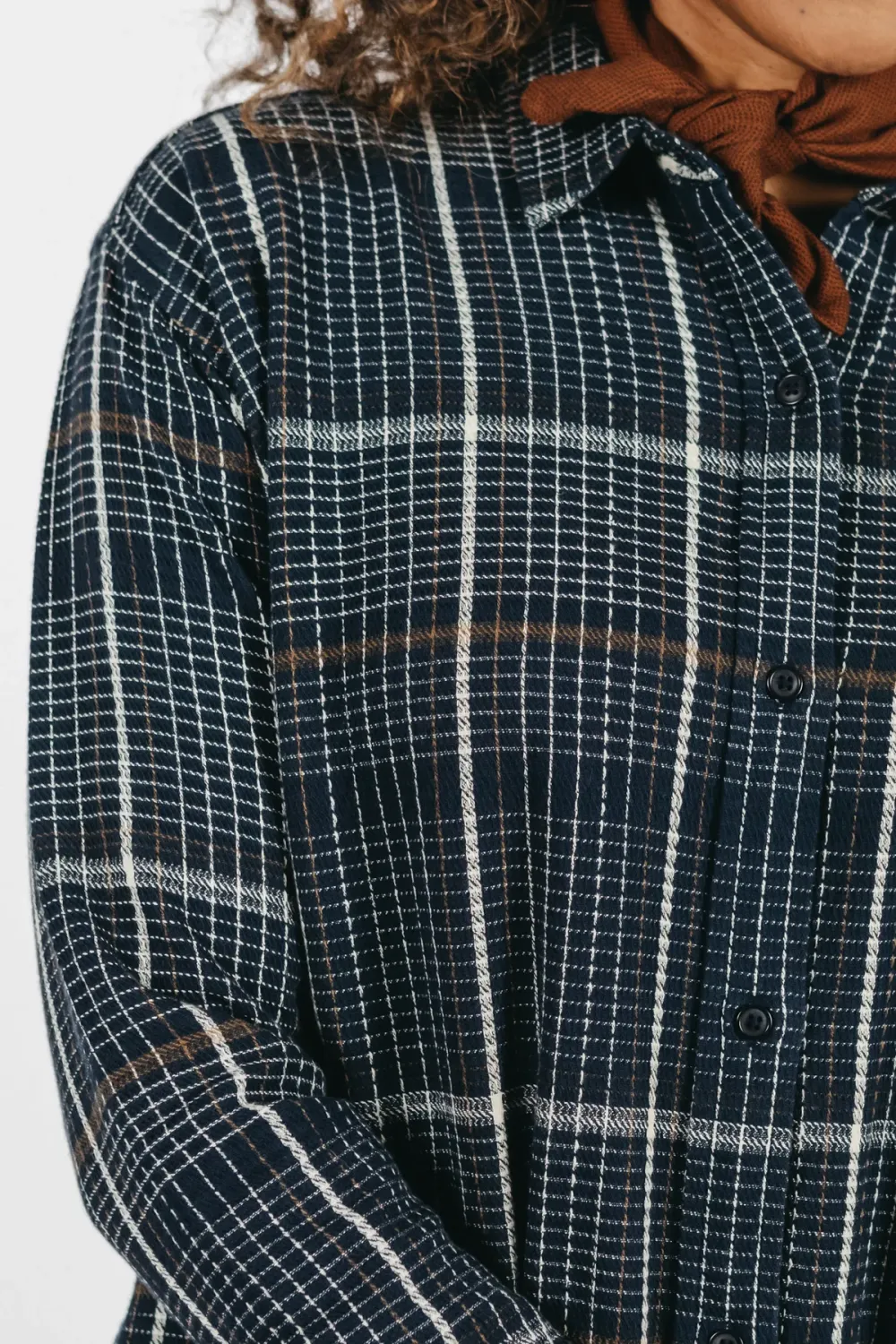 The Lapel Cotton Shirt Dress