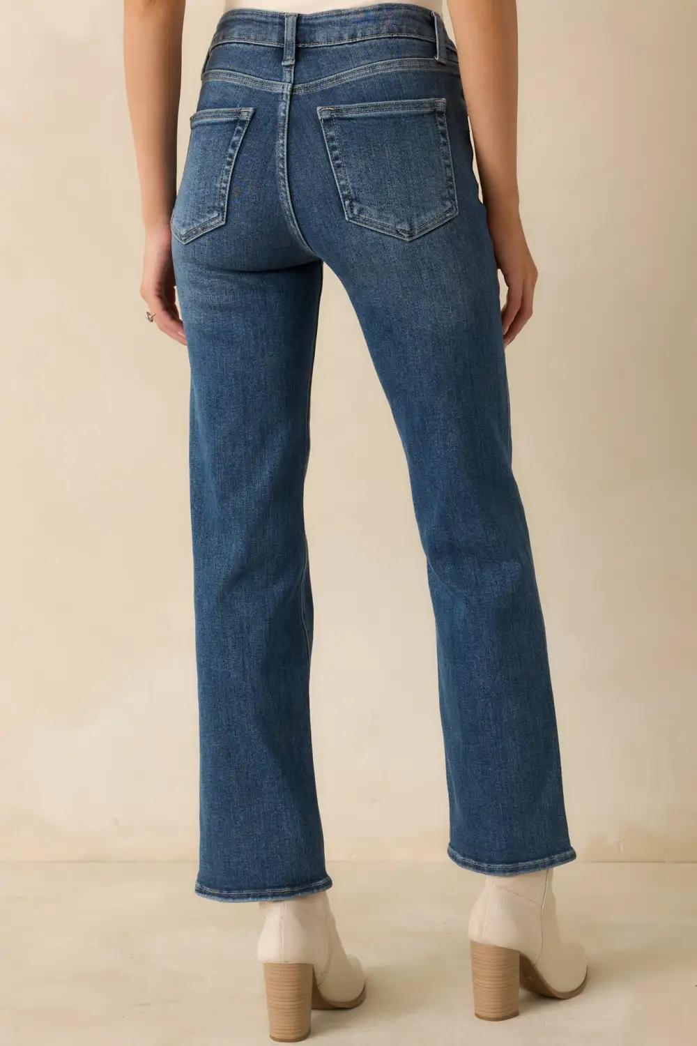 Classic Straight Leg Denim Jeans