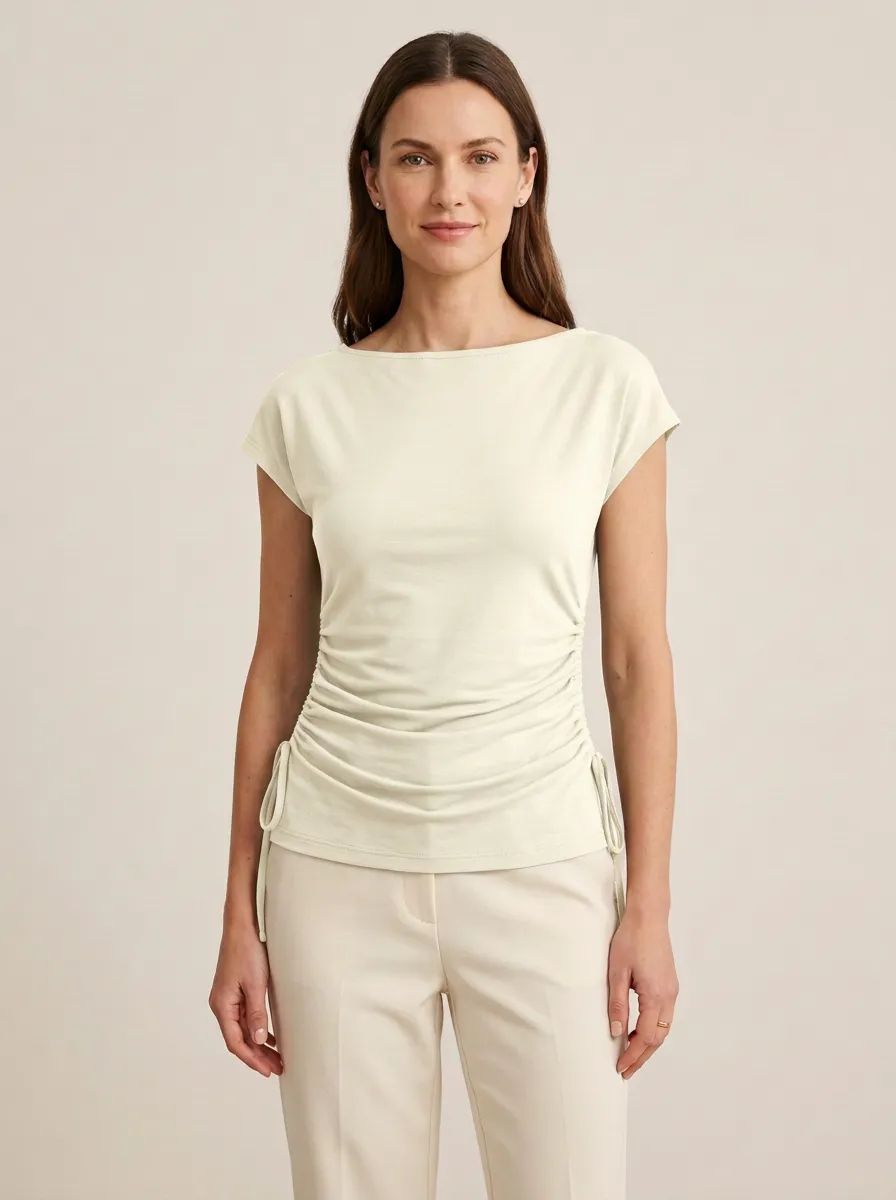 Fitted Side-Ruched Ruched Fitted Top