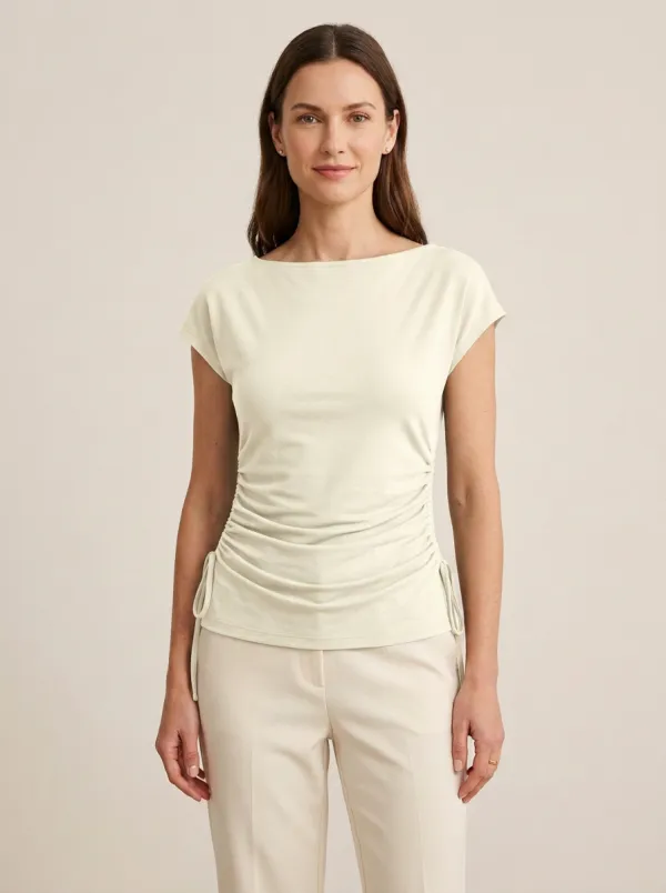 Fitted Side-Ruched Ruched Fitted Top