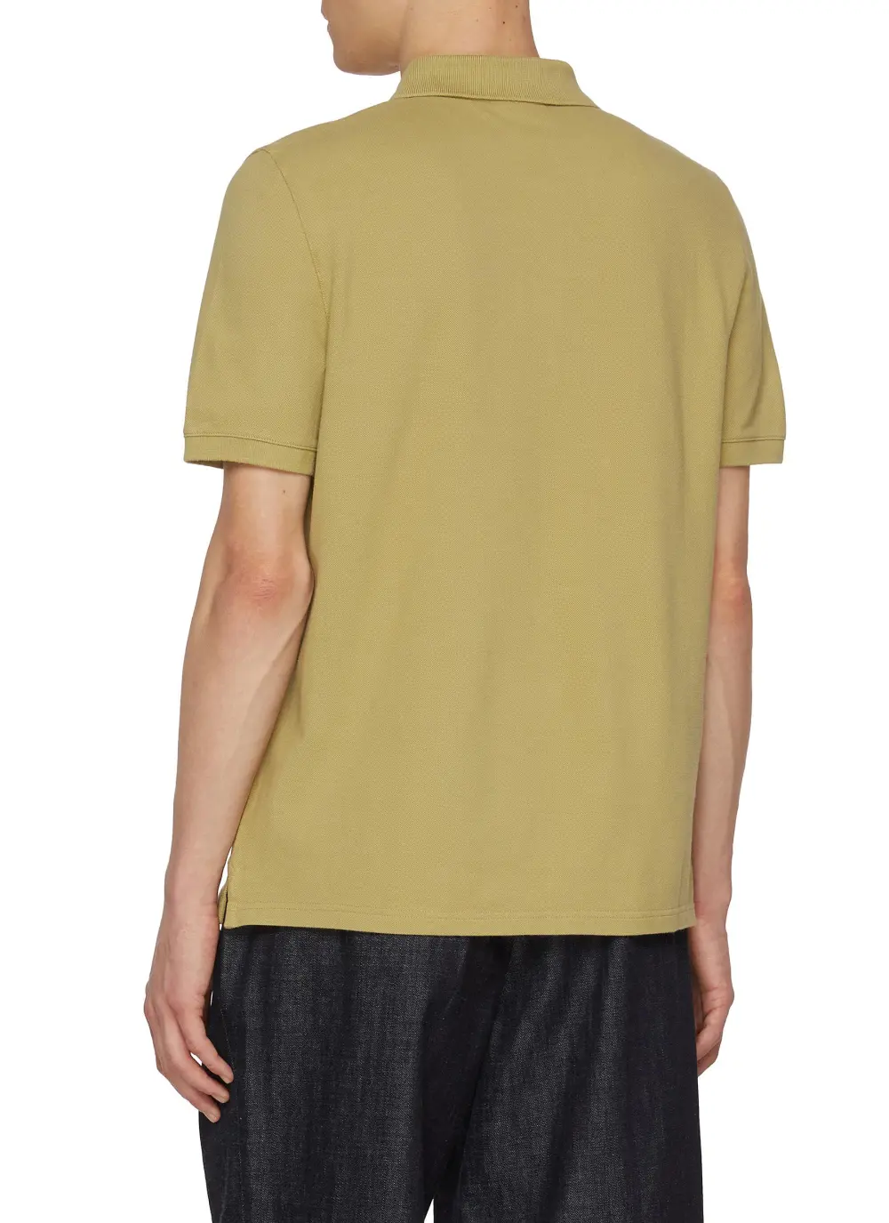 Simple Retro Comfortable Beige Polo Shirt