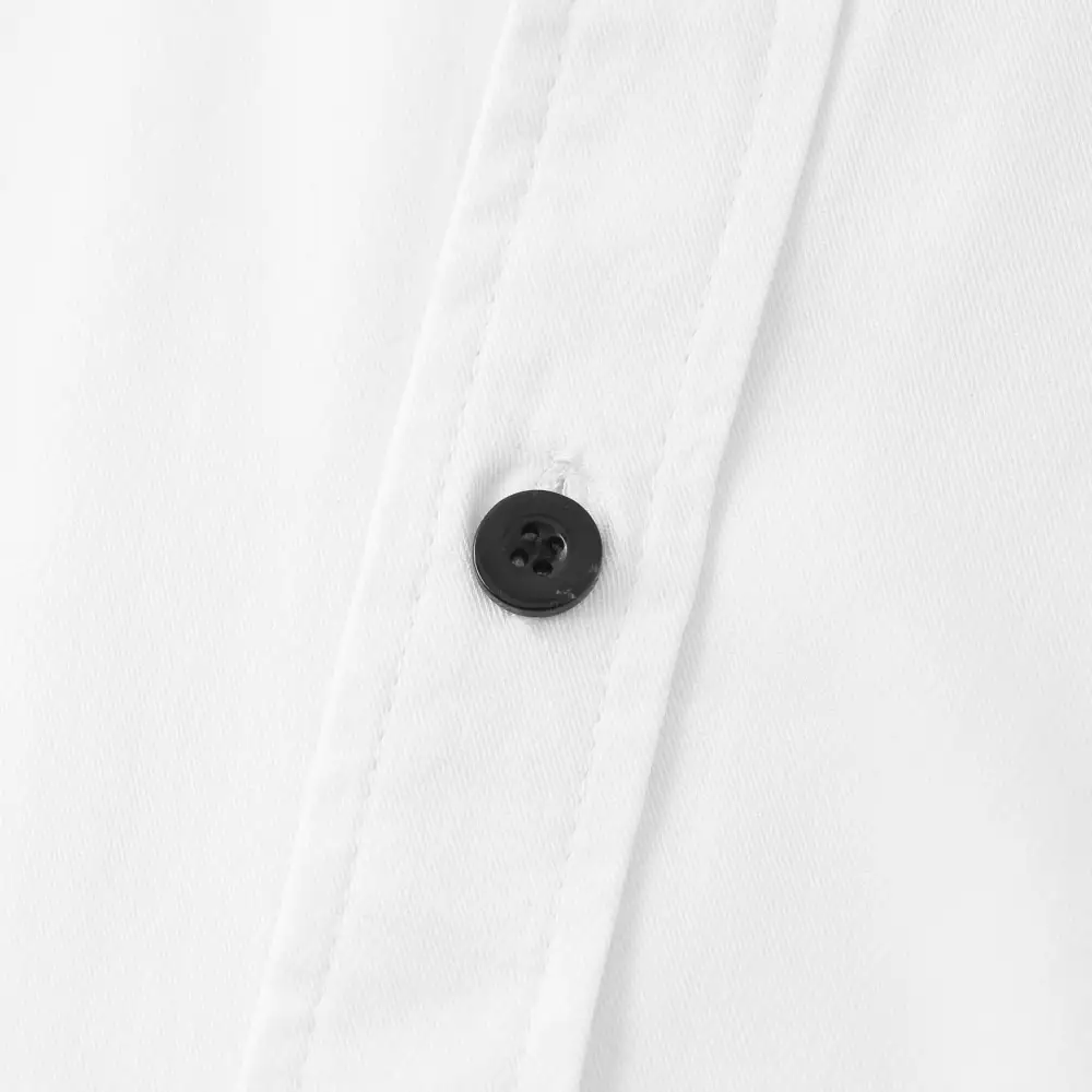 Relaxed Button Front Short Sleeve Collared Polo Shirt