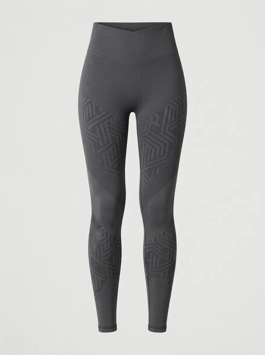 Women's Motion Fitness Yoga Geometric Pattern Printed Leggings