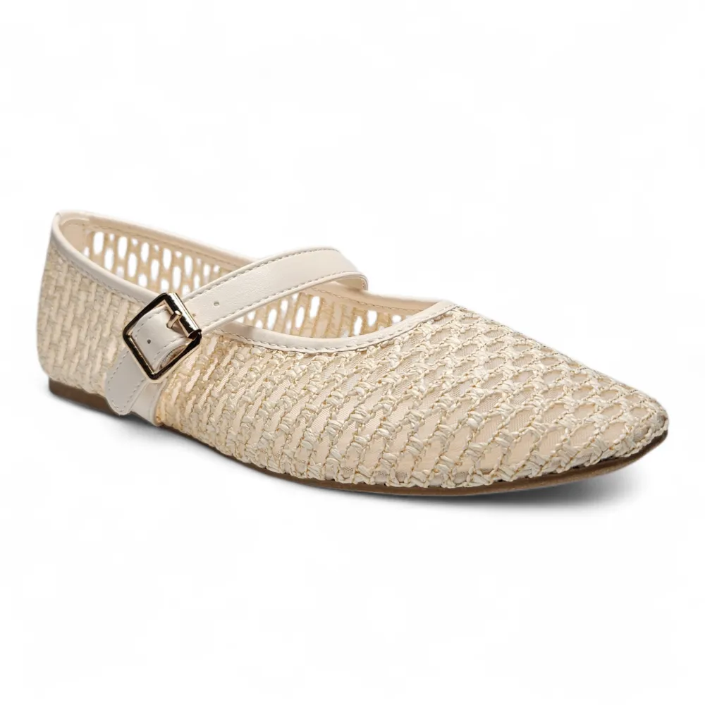 Accept Woven Mary Jane Flats