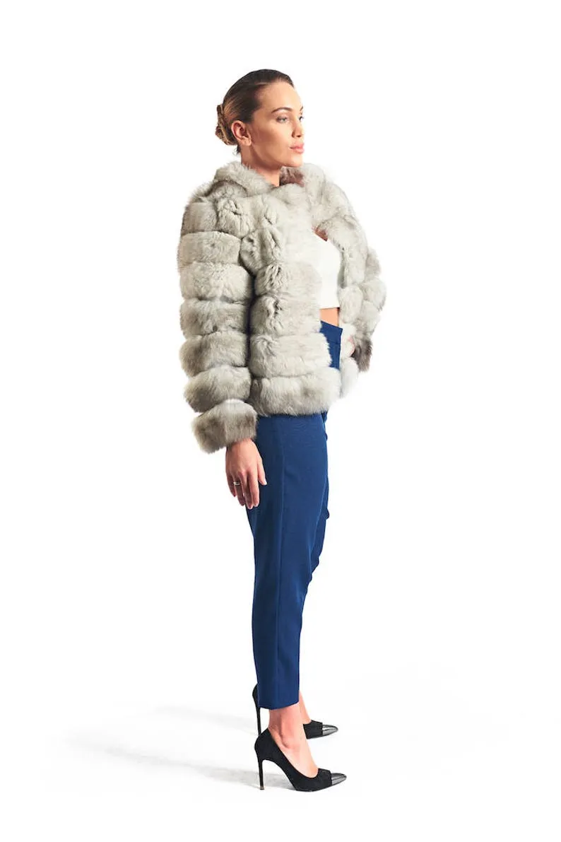 Blue Fox Fur Coat Women’s