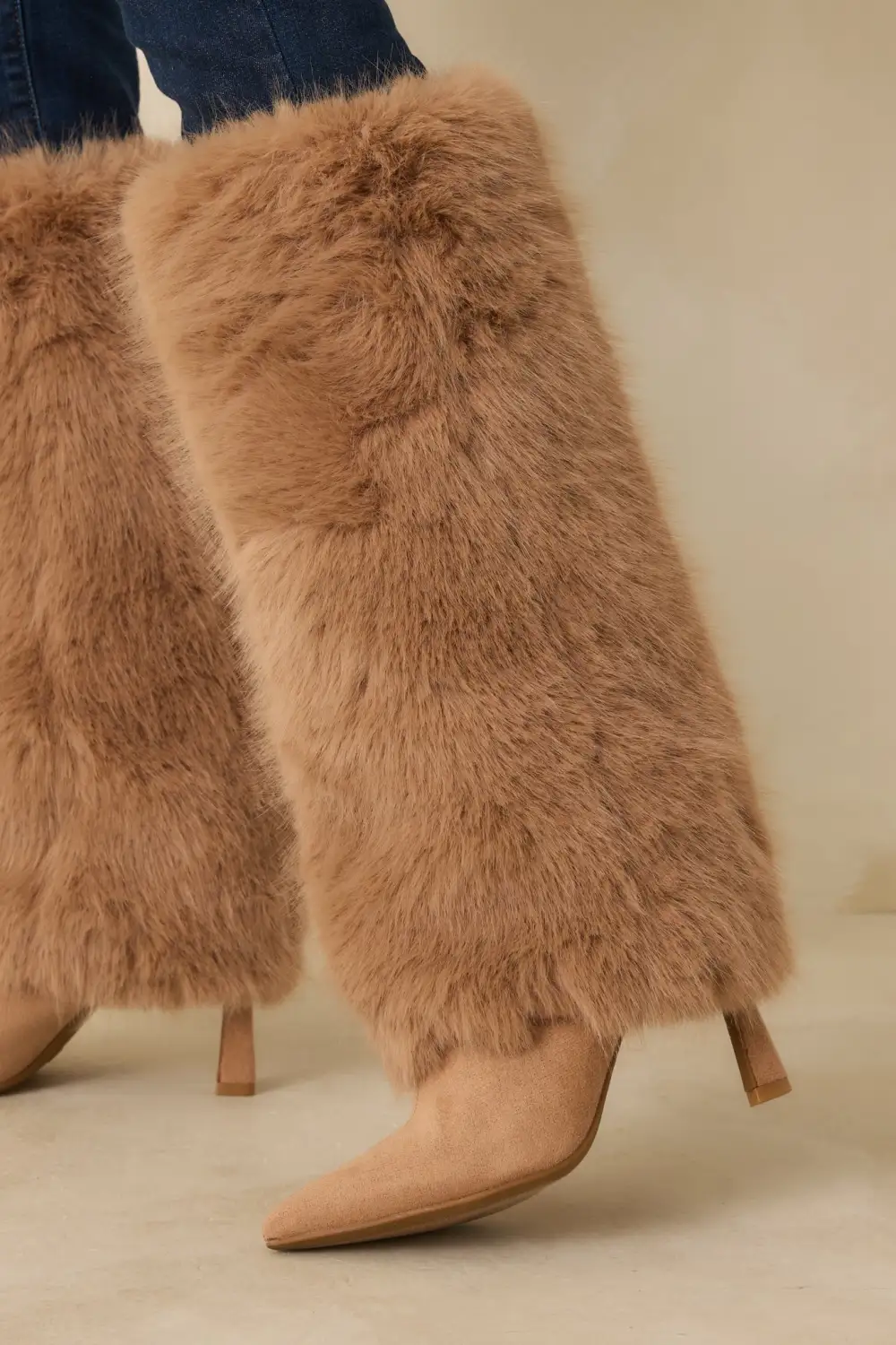 Suede Pointed Toe Boots