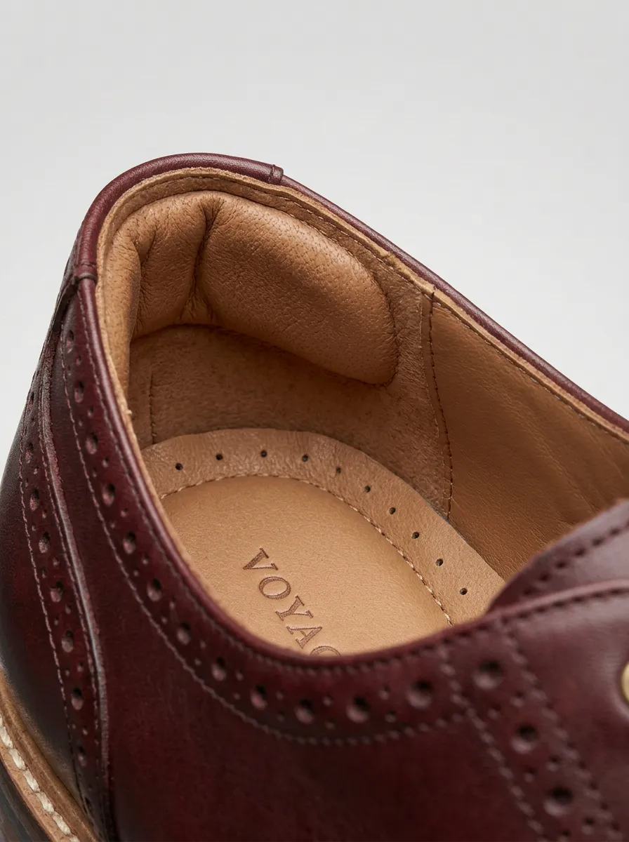 Men's Modern Wingtip Brogue Dress Shoes
