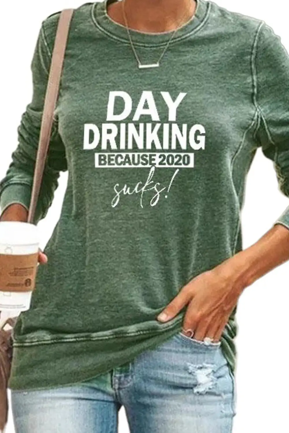 Day Drinking Because Sucks Sweatshirt