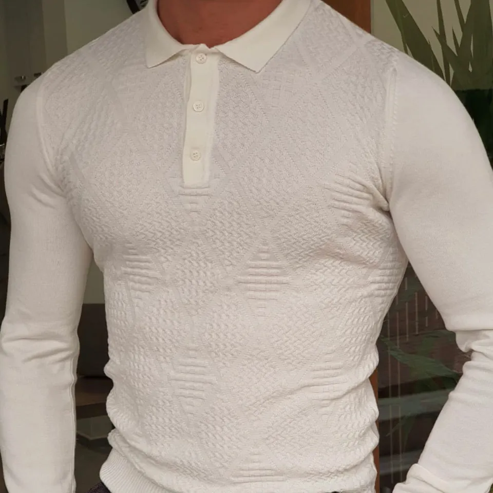 Contemporary Slim Fit Cotton Knit Sweater