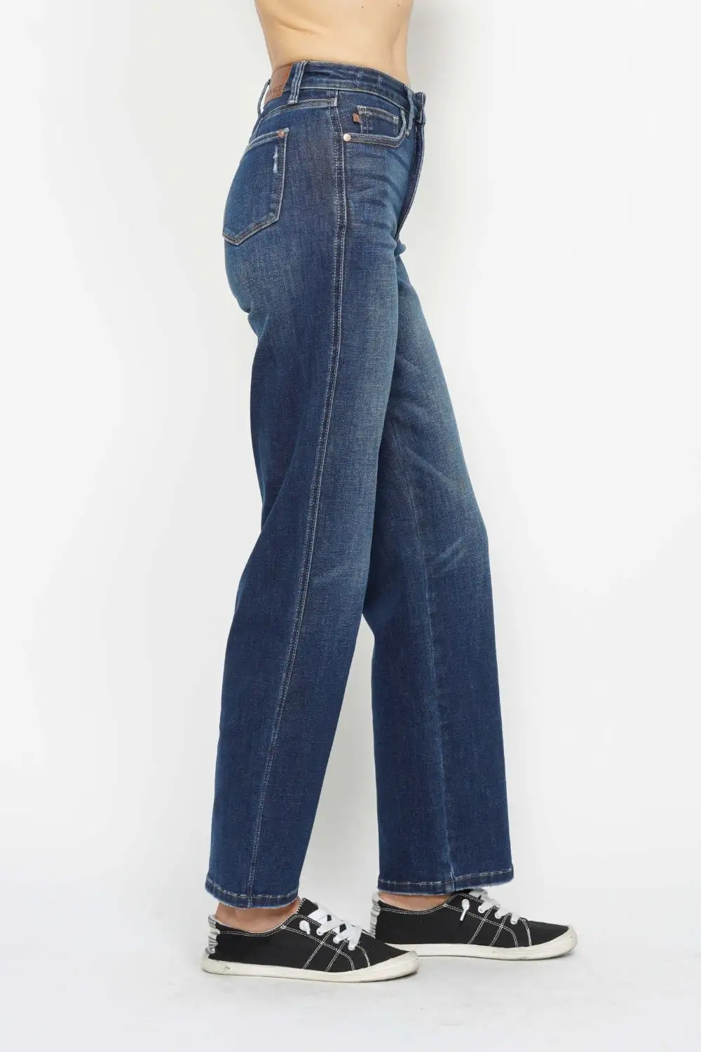 Pocketed High Waist Denim Jeans